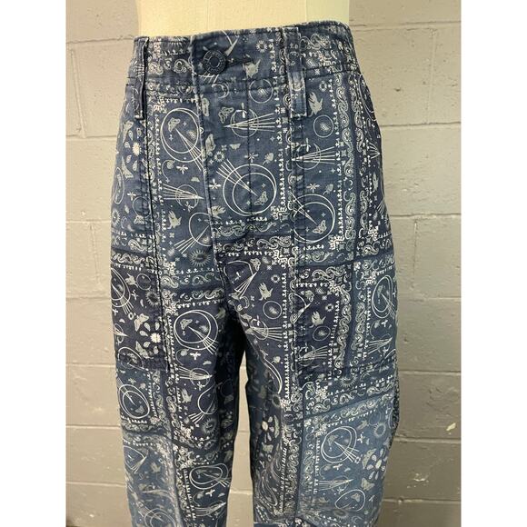 Levis Printed Bandana Chore Utility Pants Urban Outfitters Boho Gorpcore 33x30 - Picture 6 of 14